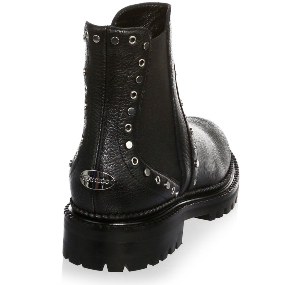 NEW Jimmy Choo Burrow Studded Chelsea Boots 35.5 - Picture 2 of 12